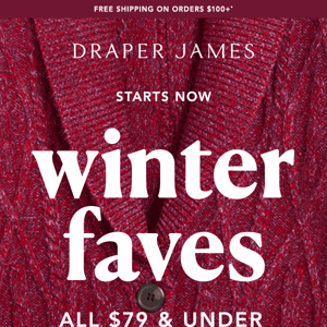 Flash Sale! ❄️⚡️ $79 and Under