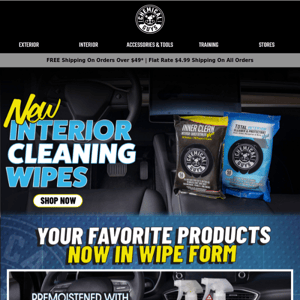 New Interior Cleaning Wipes!