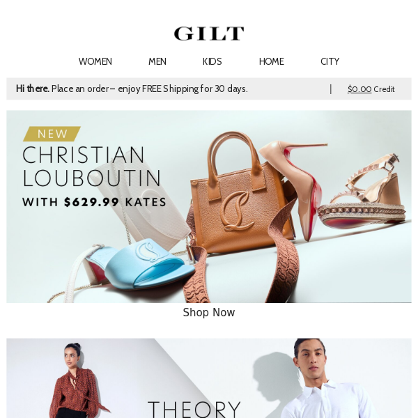 New Christian Louboutin w/ $629.99 Kates | New Theory All 50 – 70% Off