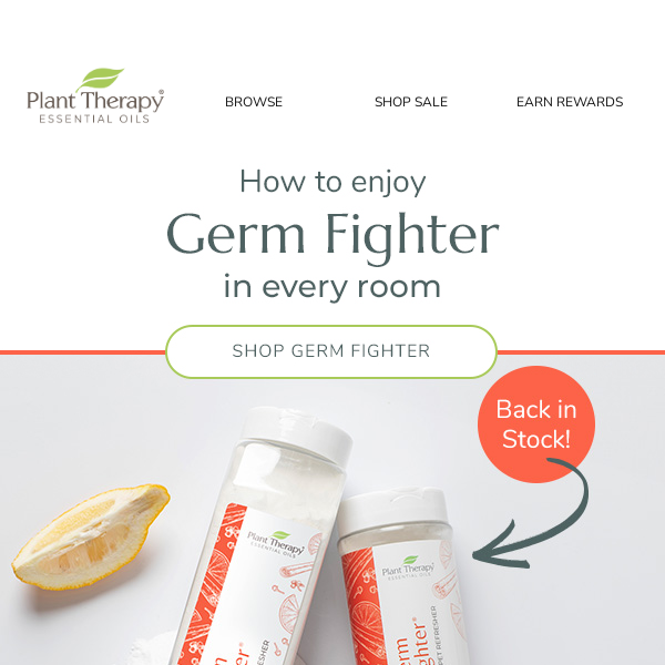 Back in Stock: Germ Fighter Carpet Refresher 💃