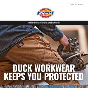 Duck workwear keeps you protected