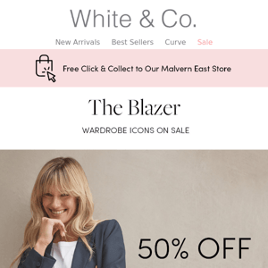 50% Off Blazers!