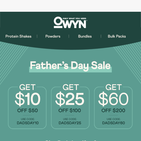 Father’s Day Sale 💪🏿🌱