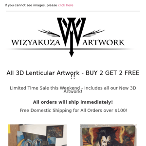 All 3D Artwork - BUY 2 GET 2 FREE! - Limited Offer! || Wizyakuza.com