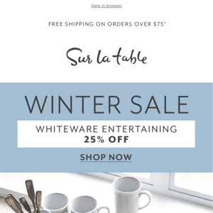 ❄️ Winter Sale ❄️  A blizzard of deals on the best brands!