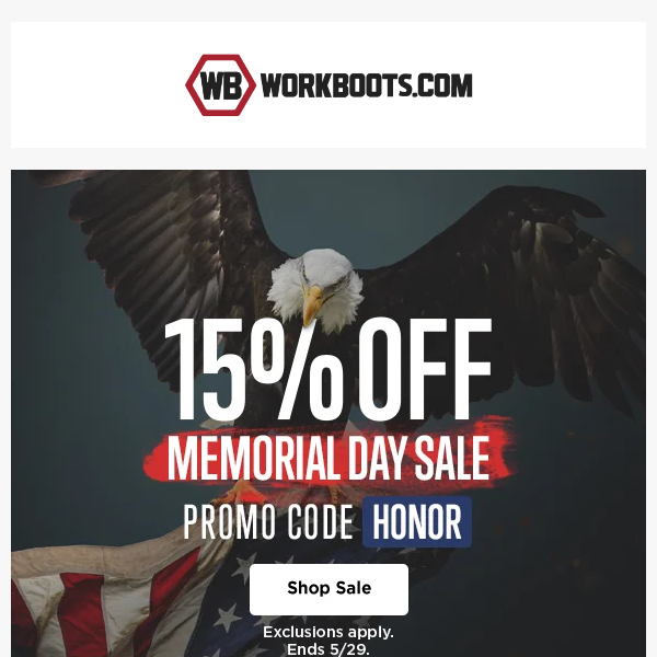 EARLY ACCESS: Memorial Day Sale 🔴⚪🔵