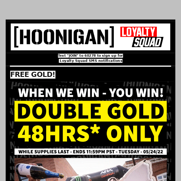 DOUBLE FREE GOLD STICKER DAYS