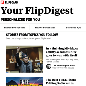 What's new on Flipboard: Stories from Health, Photoshop, Books and more