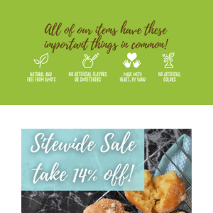 Today we have a super sweet sitewide sale! 🎉