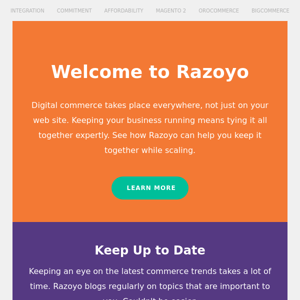 Welcome to Razoyo
