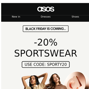 20% off sportswear 🏆⚽️