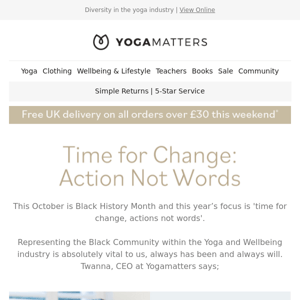 Time for Change: Action Not Words