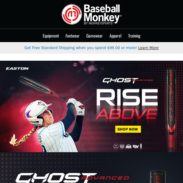 🥎 Introducing the NEW Easton Ghost Advanced Fastpitch Bats: Rise Above 🚀
