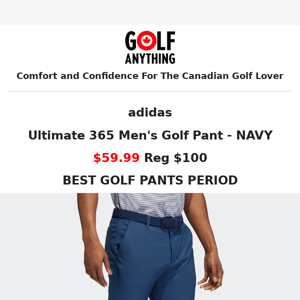 40% Off Adidas Mens 365 Pant - Best Golf Pant