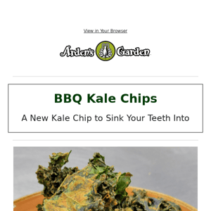 Our Liquid Smoke BBQ Kale Chips Are Here!