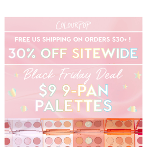 LAST CHANCE to get $9 9-Pan Palettes❣️