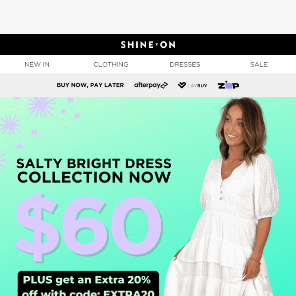 WOW! $60 Salty Bright clearance! + Take an extra 20% off 🌞