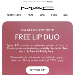 Get a FREE Lip Duo today! 💋
