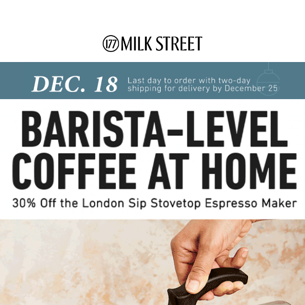 London Sip Stovetop Espresso Maker - Milk Street Store