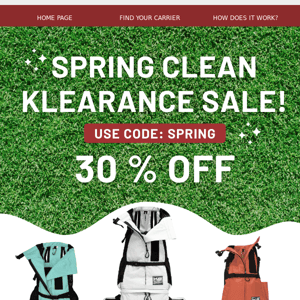 30% OFF Spring Clean Sale Ends Tonight!