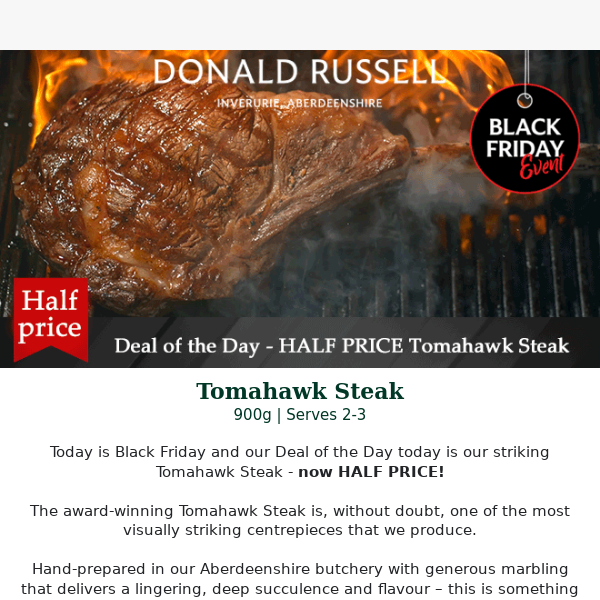 💥 HALF PRICE Tomahawk Steak 😮💥