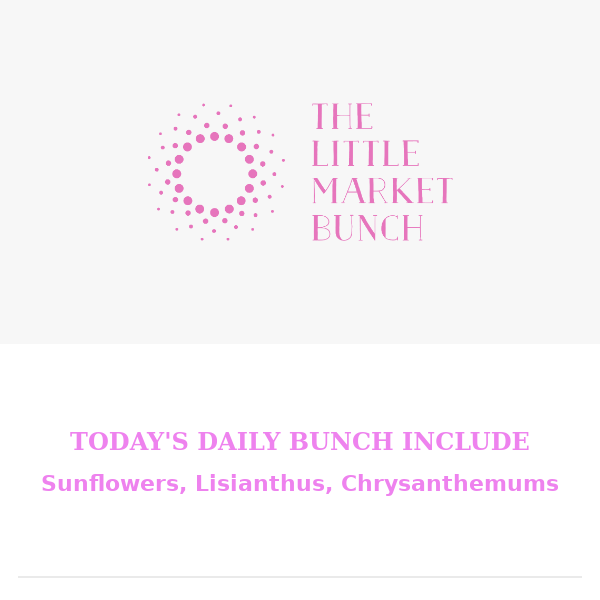 Sunny Harmony: Sunflowers, Lisianthus, Chrysanthemums – Daily Bunch Delight!🌻