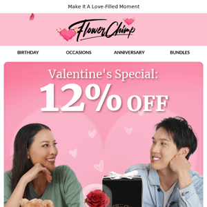 Up To 12% Off Valentine’s Gifts 💘