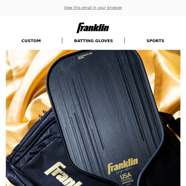 Serve to Win with Franklin Pro Approved Pickleball Paddles