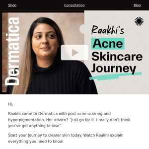 Watch Raakhi’s clear skin transformation