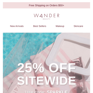 This Weekend Only: 25% Off Sitewide