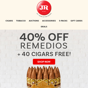 A remarkable Remedios offer: 40% off + 40 free Panatellas