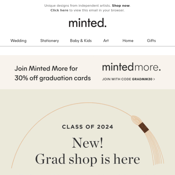 New! 2024 grad shop 🎓