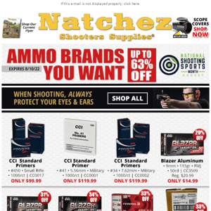 Ammo Brands You Want!