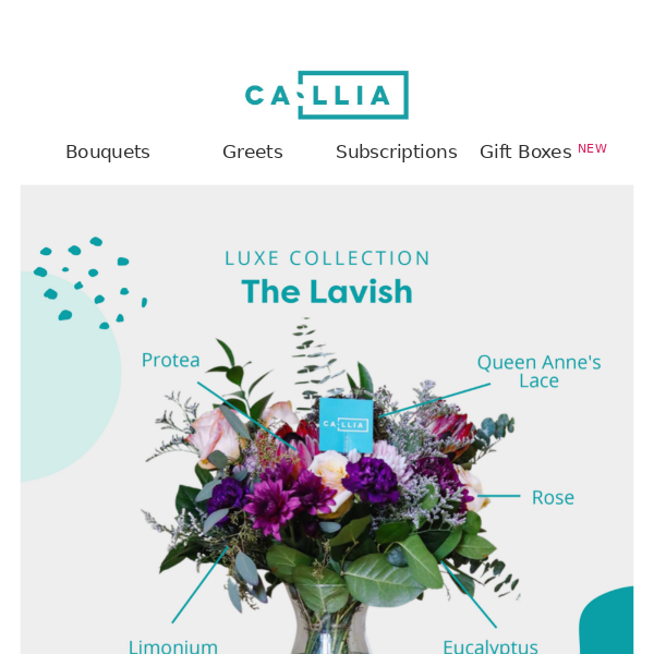 Just in: The Lavish bouquet! 💐
