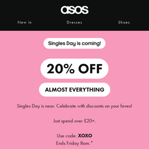 20% off almost everything! 🫶