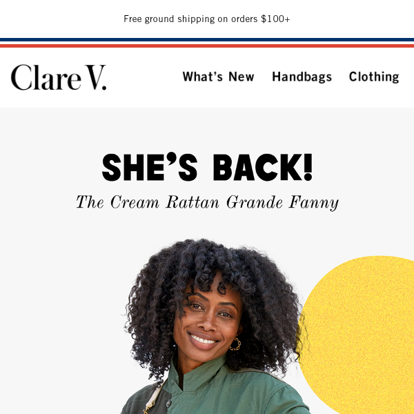 Clare V.: OG CV is BACK—Rediscover the Unlined Trop