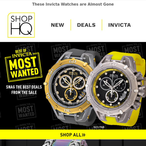Encore! Get the BEST Deals from Invicta Most Wanted