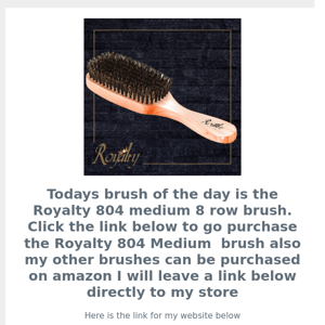 🔥🔥 Royalty 804 wave brush back in stock  🔥🔥