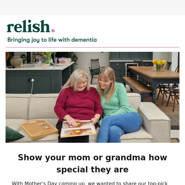 💝 Delightful dementia-friendly Mother's Day gifts 💝