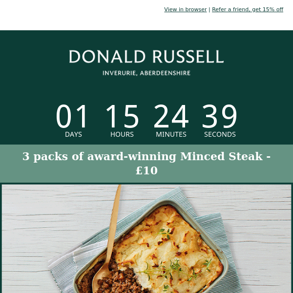 1.2kg of premium Minced Steak - £10 😋