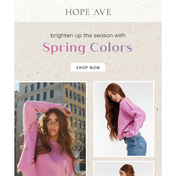 Brighten Up The Season With Spring Colors