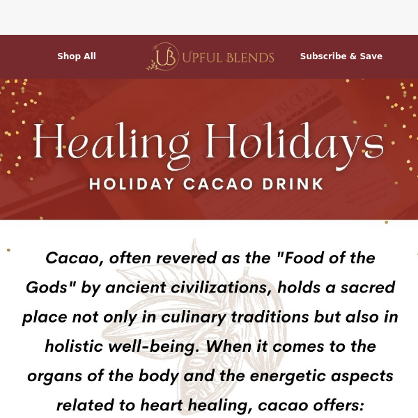 Holiday Healing Through Cacao ☕