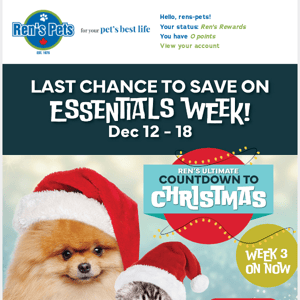 Last Chance to Save On The Essentials On Your Pet’s Wishlist!