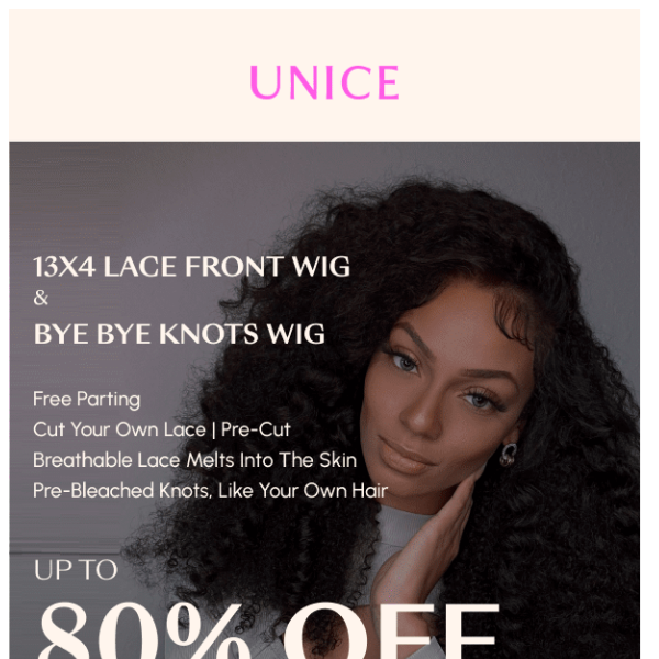 Quick! Up to 80% Off Bye Bye Knots Wigs in Our Time-Limited Offer