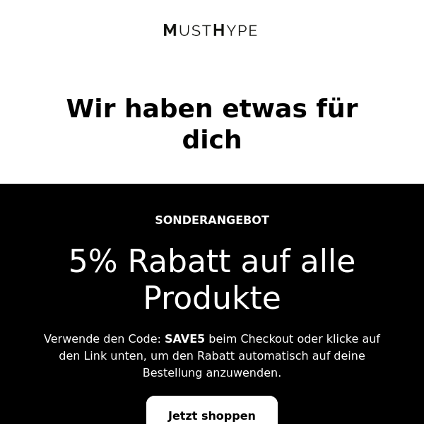 5% Rabatt auf alle Sneaker