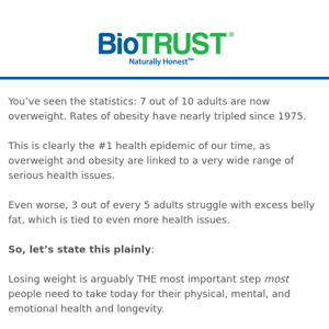 Top Nutrient for QUALITY Fat-Loss (little-known, backed by research)