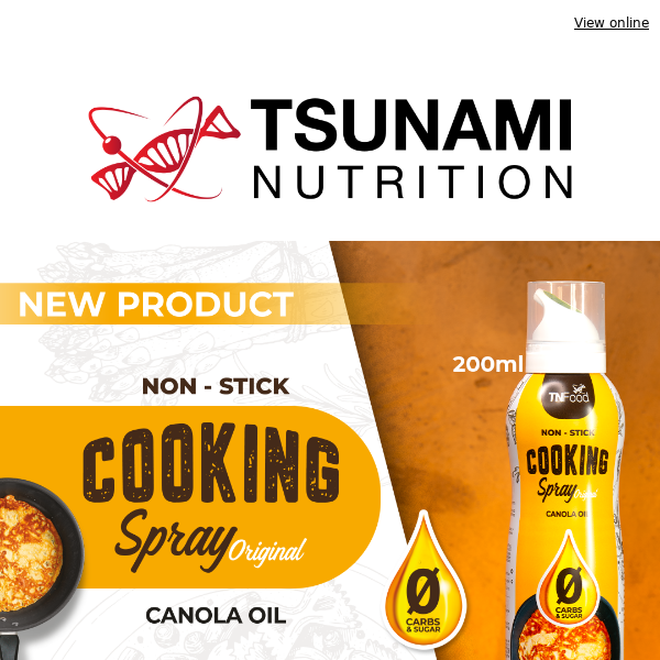 TN Food Cooking Spray Zero 200 ml - Olio di Canola - Tsunami Nutrition