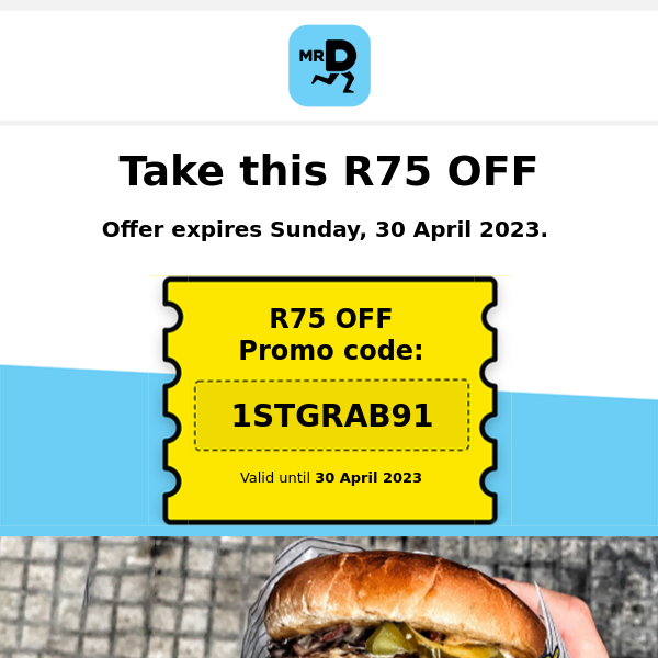 R75 OFF your 1st order 🥳