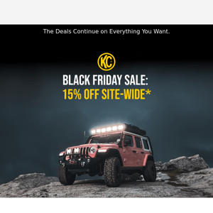 15% off KC Black Friday Sale Is Going On Now