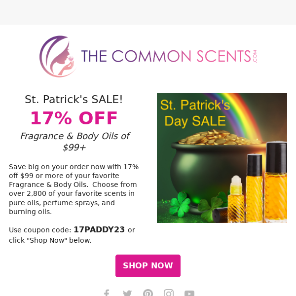 🍀 Save on St. Patrick's Day Scents! 🍀